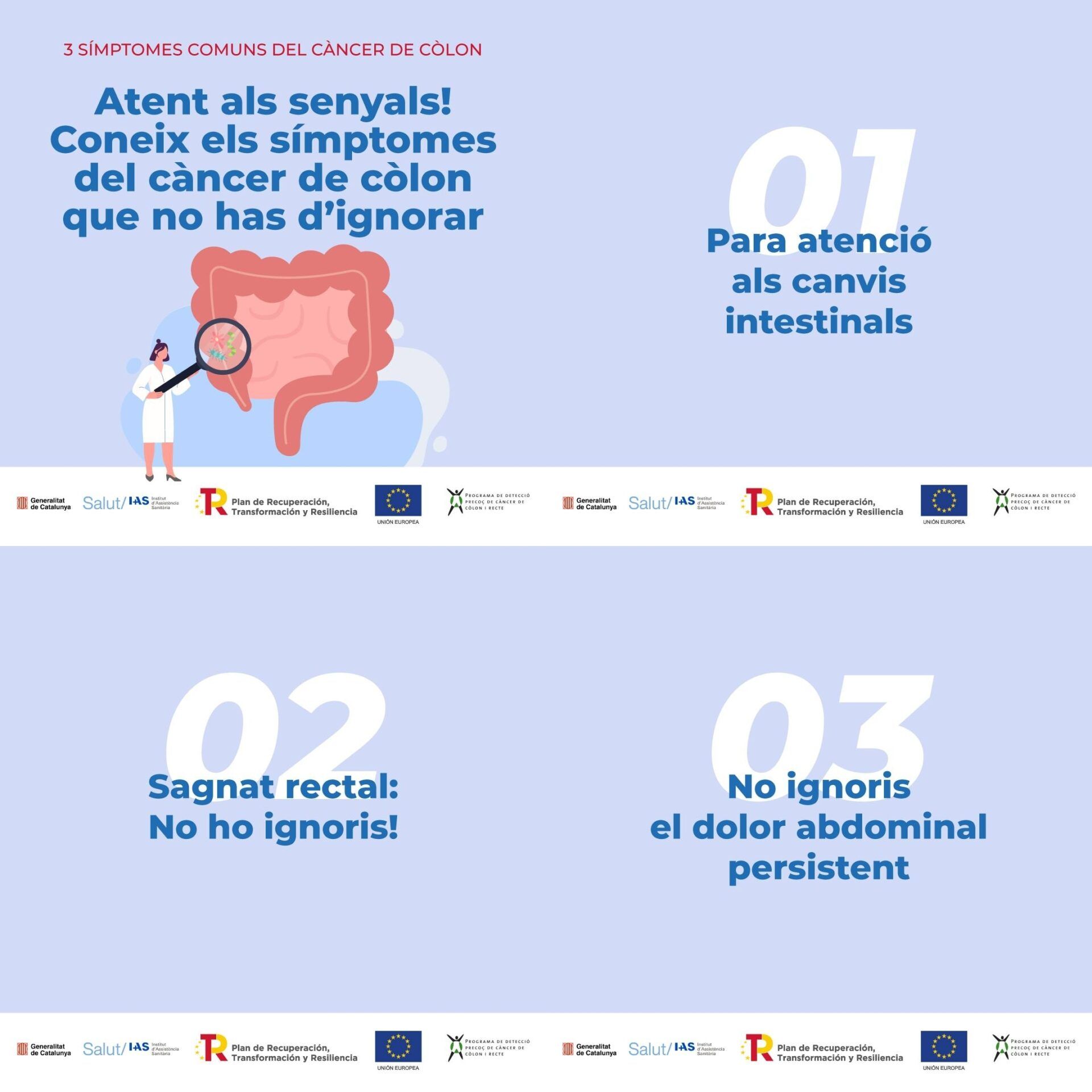 Campanya de detecció precoç càncer còlon i recte